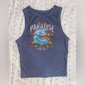 Hollister tank top, size: xs, color: blue